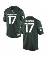 Men's Michigan State Spartans NCAA #17 Tyriq Thompson Green Authentic Nike Stitched College Football Jersey VP32O70FR